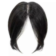 (female, black) Real Topper Middle Side Part Human Hair for Women - Natural Hair Toppers for Thinning Hair 2025