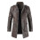 (2XL, DARK  BROWN) Men Leather Coat Winter Long Leather Coat 1