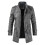 (3XL, DARK  GREY) Men Leather Coat Winter Long Leather Coat 1