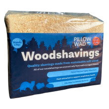 1.5kg Pillow Wad Wood Shavings (1.5kg each) Kiln Dried, Dust Extracted Small Animal Bedding Premium Quality, Soft & Absorbent Pet Bedding for Rabbits