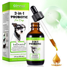 60ml 3-In-1 Probiotics Dogs Drops- Maintain Gut Immunity, Supports Digestive Health, Provides Beneficial Bacteria - Digestive Enzymes, Prebiotics - P