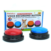 Gelabur Set of 2 Dog Buttons for Communication, Voice Recordable Buttons for Classroom, Dog Training Talking Buttons Starter Set, Pet Easy Speaking B