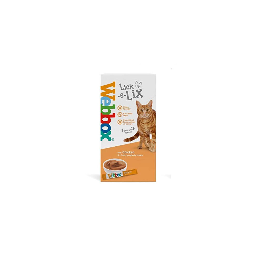 Photos - Cat Food Webbox Lick-e-Lix Unique Tasty Cat Treats Box  5-7 Treats Per Pack (All Flavours)