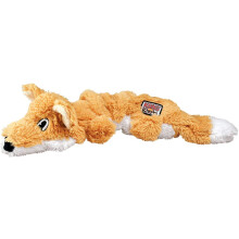 KONG - Scrunch Knots Fox - Internal Knotted Ropes and Minimal Stuffing for Less Mess - For Small/Medium Dogs