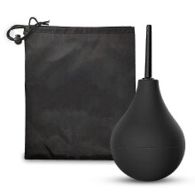 Enema Bulb Douche for Men & Women, Reusable Cleaning Silicone Slim Nozzle Douche, Safe Comfortable Rubberc p