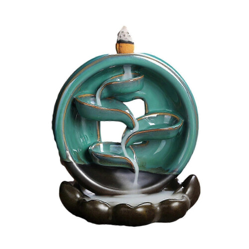 Backflow W Aterfall Incense Burner, Ceramic Aromatherapy Ornament, Home Decor