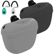 MGKSHADOW Dog Treat Pouch 2 Pack, Dog Treat Training Pouch, Silicone Pet Treat B