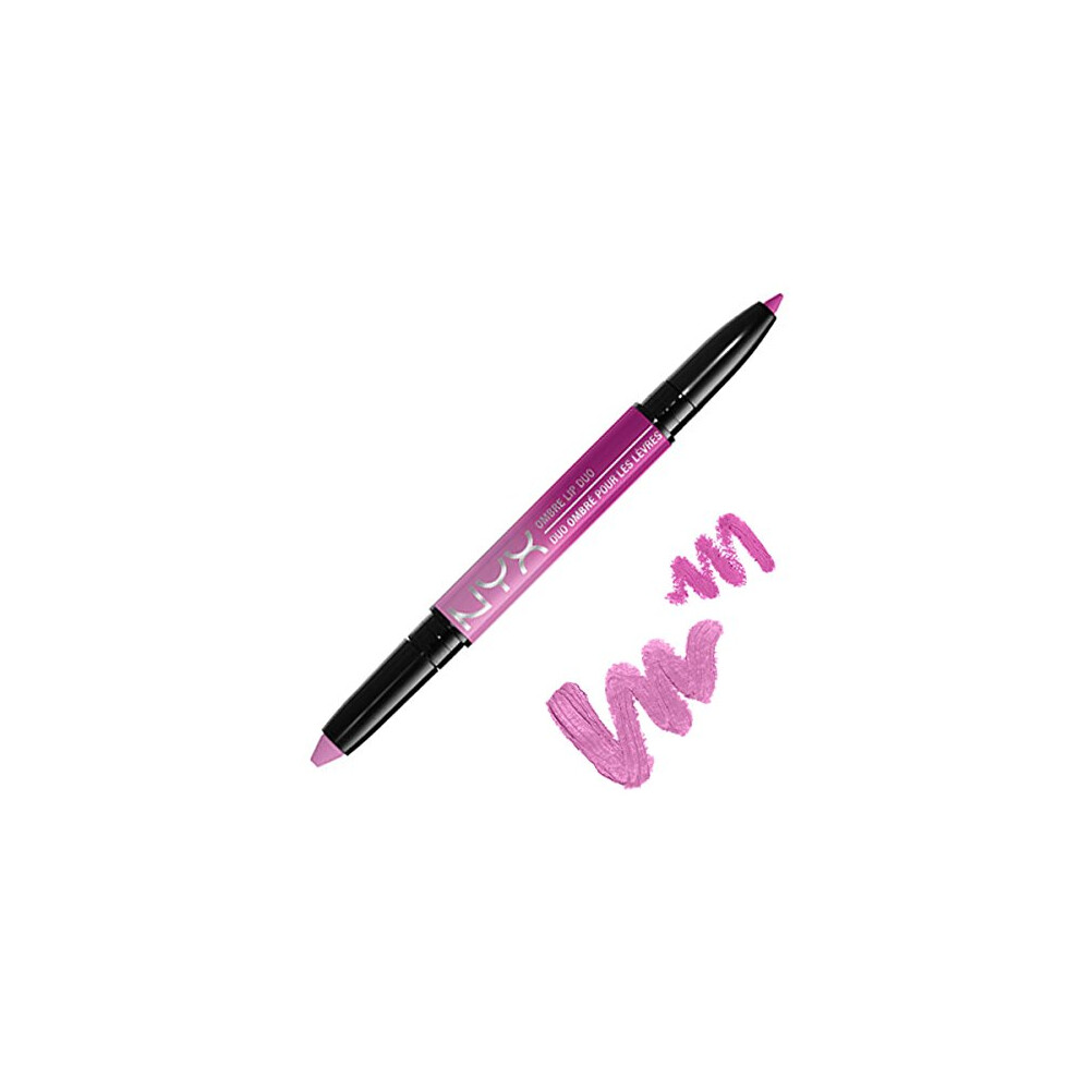 Nyx Purple Ombre Lip Duo - Poppy & Lily - Lavender Lipstick With Violet Lip Liner