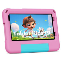 PRITOM Kids Tablets 7 inch, 64 GB, 8 GB RAM Upgraded, Android 14 Toddler Tablet with WiFi, Dual Camera, Education, Games, Kids Software Pre-Installed,