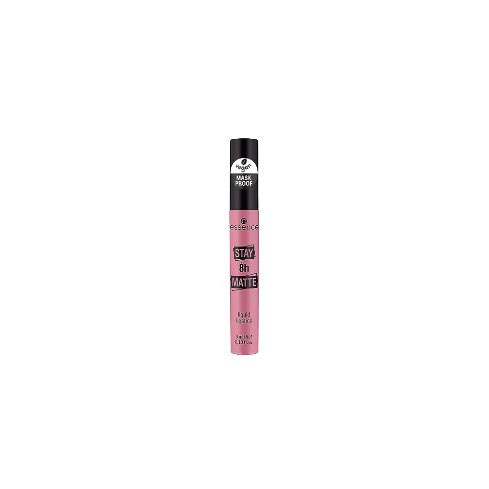Essence Cosmetics Stay 8H Matte Liquid Lipstick Long Lasting Makeup (05 - Date Proof)
