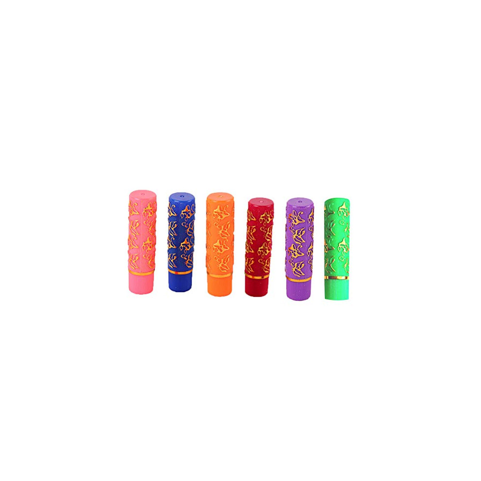 Bunrun 6Pcs Temperature Change Color Lipsticks Butterfly Tube Moisturizing Long Lasting Lipsticks