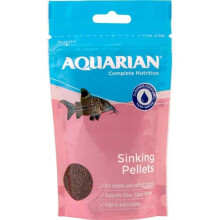 AQUARIAN Complete Nutrition, Aquarium Bottom Feeder Fish Food Sinking Pellets, 284g Bag