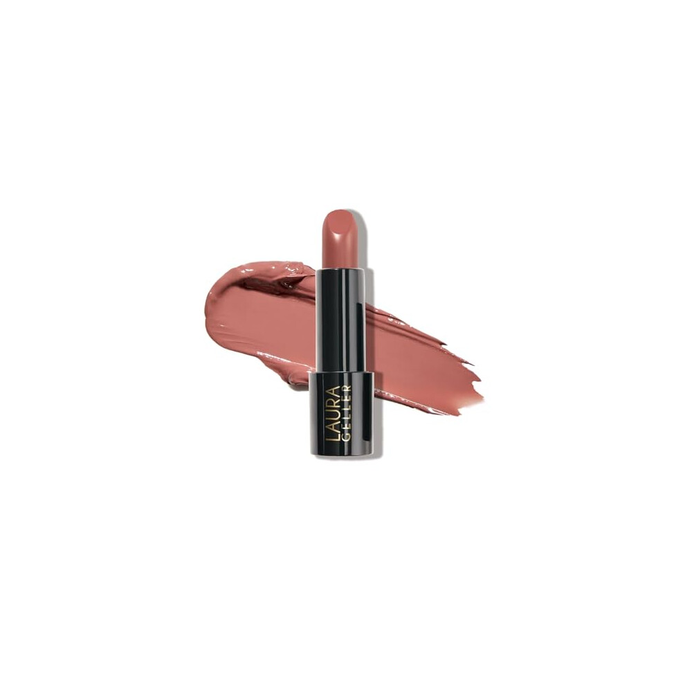 Laura Geller Beauty Laura Geller New York Modern Classic Lipstick (Novel Neutral) - Long Lasting Lipstick For Ultra-Rich Colour And A Luxurious, Lightweight Feel White