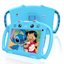 VESWWE Kids Tablet Android 7 In Toddler Table for Kids with WiFi Quad Core 32G ROM 128GB Extendable Parental Control Dual Camera Shockproof Case(Blue)
