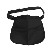 Tennis Ball Holder Waist Pack Black Oxford Cloth Mesh Adjustable Belt Pouch for Sports