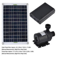 Solar Water Pump 50W 800L/H DC12V 5M Head for Garden Fountain Pond Aquarium