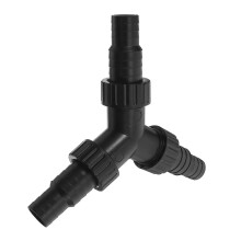 Adaptador conector de manguera tipo Y para manguera de estanque, compatible con filtros de bomba de acuario de 20 mm y 25 mm.