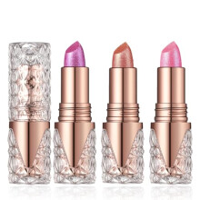 3 Pcs Glitter Lipstick Set for Women, Light Pale Pink Lipstick High Pigmented Diamond Shimmer Long Lasting, Waterproof
