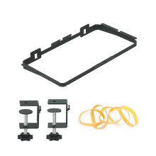 Mobiletto in metallo e porta sacchi della spazzatura portatile con clip regolabile per cucina e campeggio, capacità 5 kg