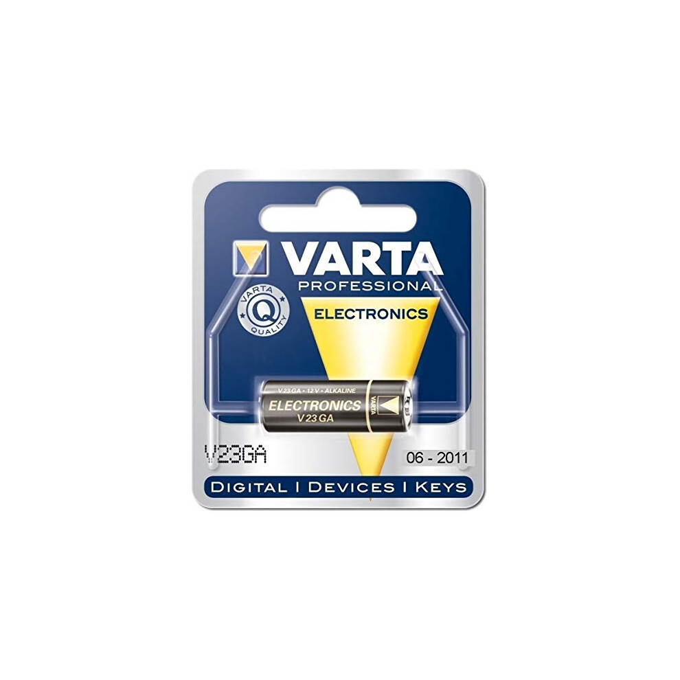 Varta V 23 Ga Zinc-Dióxido Manganese 12 V Battery - Batteries (Zinc Dióxido, Manganese, Cylindrical, 12 V, 50 Mah, , 10.3 Mm Blue/Silver