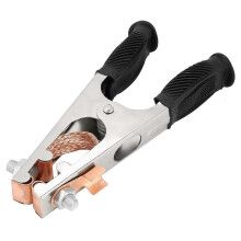 Welder Ground Clamp 500A Galvanised, Magnetic Grounding Rod Clamp Compatible with Manual Welder