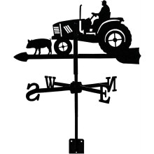 Vintage Metal Weather Vane with Rust-Resistant Finish for Roof, Garden or Shed
