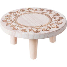 Supporto in legno per piante con 3 punti di appoggio, ideale per piante in vaso da interno ed esterno.