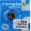Two button cell silver oxide 339 Renata SR614 11 mAh 1.55 1