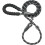 Padded Reflective Dog Training Leash 1/2" x 6ft with Adjustable Loop and Luminous Threading 1