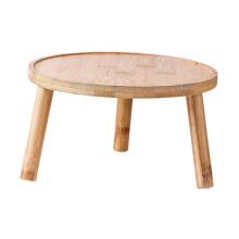Supporto in legno per vasi, portavaso in bambù con diametro superiore di 10 cm, da comodino