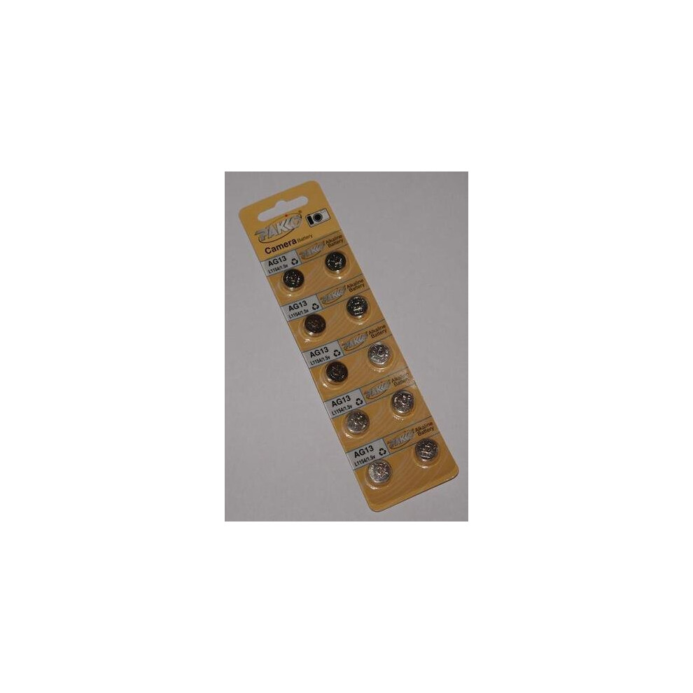 10 X Ag13 357 Alkaline Coin Cell Button 1.5V Battery 091131529621