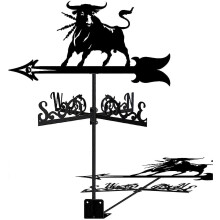 Stainless Steel Weather Vane with 360 Rotation for Garden or Roof Mounting
