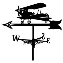 Stainless Steel Farmhouse Weather Vane with Retro Design, Outdoor Roof Mount Wind Direction Indicator