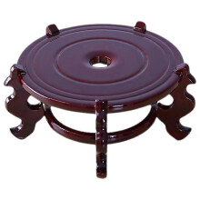 Wood Plant Pot Stand 13.5x13.5x8.5cm Rustic Style Wooden Planter Base Holder for Indoor Plants