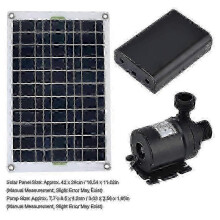 Submersible Solar Water Pump for Garden Ponds, 50W 12V DC 800L/H Low Noise Fountain Pump