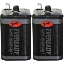 EVEREADY 6V Battery, Super Heavy Duty 6 Volt Battery, 2 Count