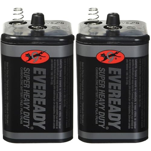 Eveready EVEREADY 6V Battery, Super Heavy Duty 6 Volt Battery, 2 Count