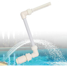 Waterfall Pool Fountain Spray Compatible with 1.5" In-Ground & Above Ground Return Jets, Adjustable Height