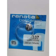 1 x Renata 337 Swiss Made Lithium Coin Cell Battery SR416SW