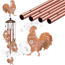 Campanello a vento per cani, per uso esterno o interno, regalo commemorativo in metallo fatto a mano con finitura bronzo anticato