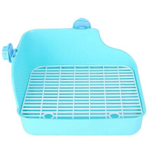 Green Small Animal Toilet for Rabbits, Chinchillas & Guinea Pigs, Plastic Litter Box 28x22x15cm