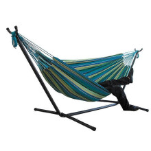 Sedia amaca doppia 200x150 cm in tela, letto sospeso a dondolo per esterni e interni, giardino