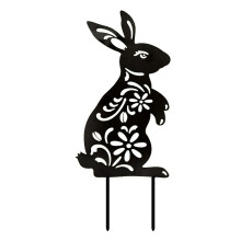 Acrylic Rabbit Garden Decoration for Lawn, Weatherproof Outdoor Easter Sign