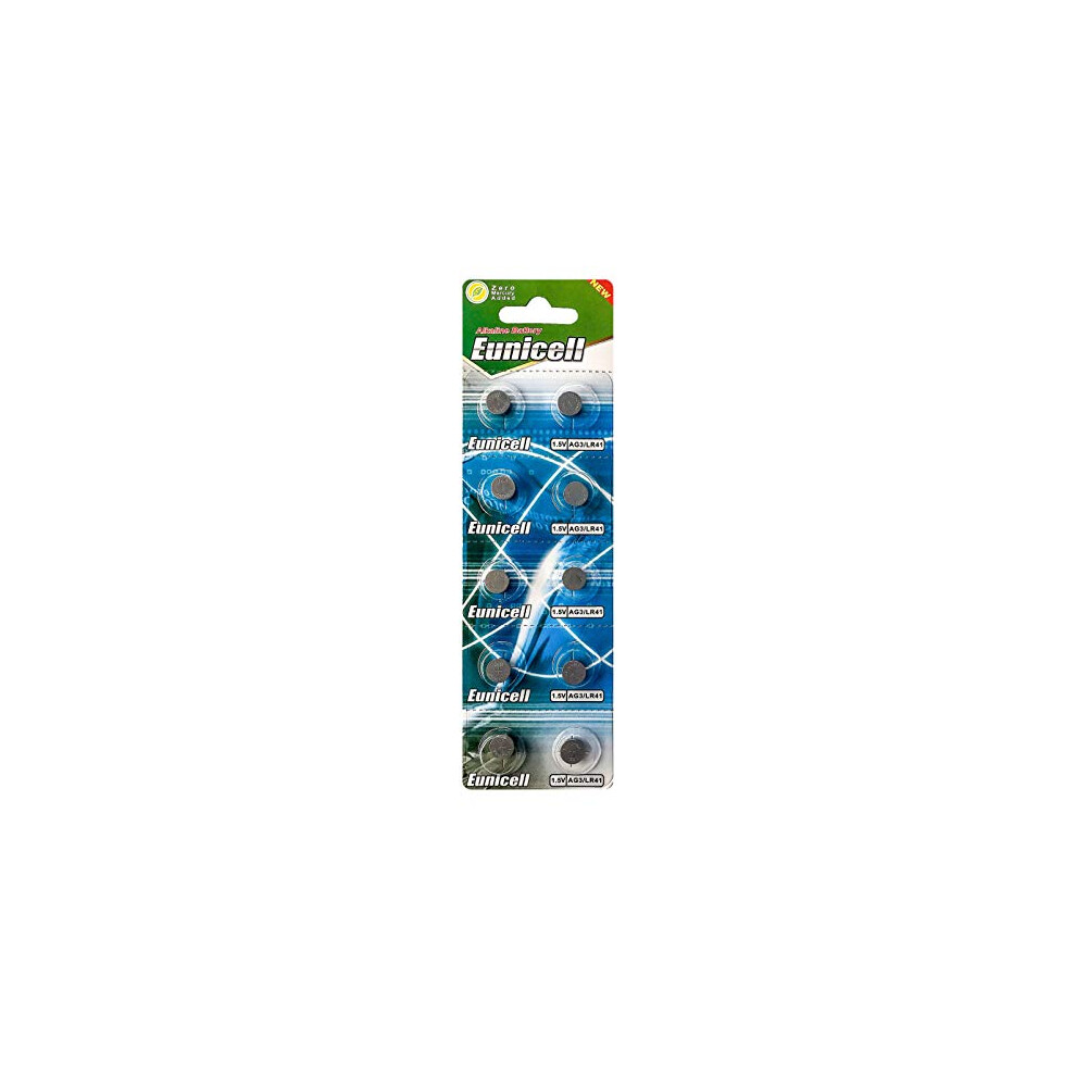 3 X Ag3 Batteries Blistercard 30 Eunicell Deutschland 764102766782