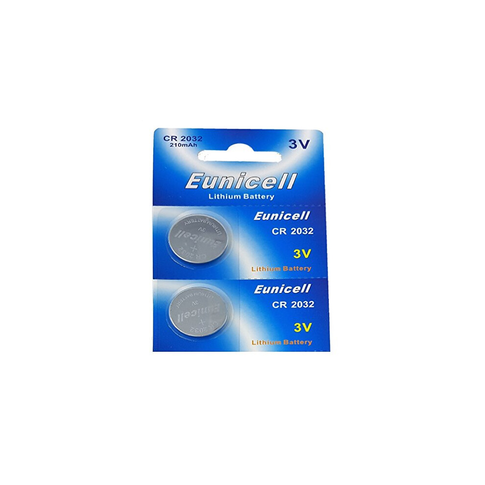 2 X Eunicell Cr2032 3V Lithium Batteries 764102765556