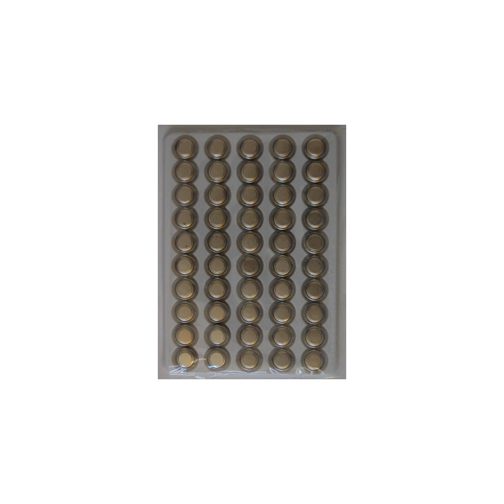 50 Pcs Ag10 Bulk 1.5V Alkaline Battery Compatible With 189 389 1166 Ag10 D189a G10 G10a Gp189 L1131 Lr1130 Lr54 Rw89 Sr1130 Sr44w V10ga Plus 635341895772