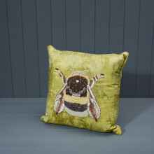 Handmade Washable Cotton Embroidered Cushion with Filling