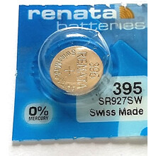 1 x Renata 395 Swiss Made Lithium Coin Cell Battery SR927SW