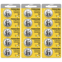 Toshiba CR1632 3 Volt Lithium Coin Battery 15 Cells