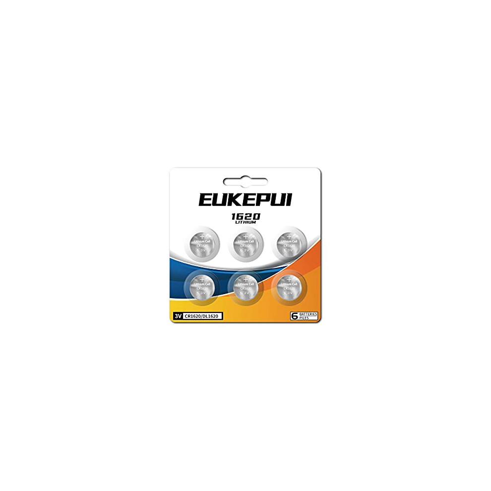 Cr1620 3V Lithium Coin Cell-6 Batteries 764474961198